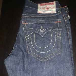 True Religion Men's Ricky Core Vintage Sraight Leg Jean's In BZ Inglorious